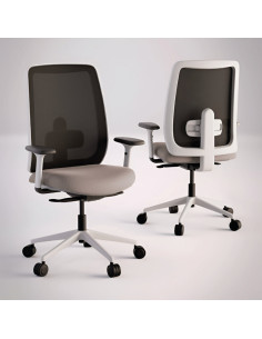 Silla respaldo malla 911 WHITE