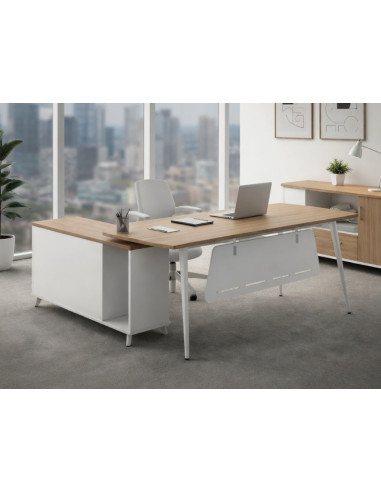Escritorio de oficina, con mueble...