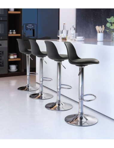 Taburete con estructura cromada TOW RG