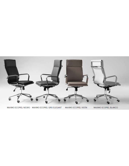 Silla giratoria, ecopiel, MAXIMO