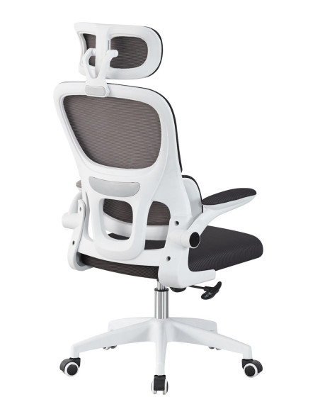 Silla con respaldo de malla y cabezal, BERNAY