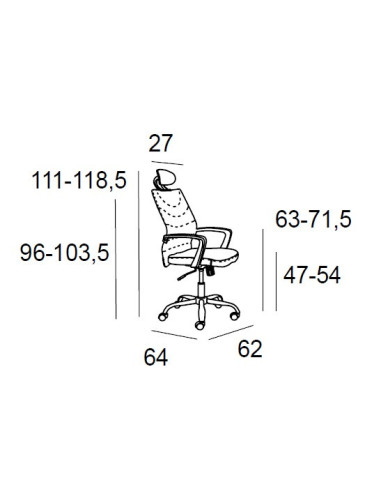 Silla giratoria con cabezal SPYDER