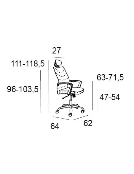 Silla giratoria con cabezal SPYDER