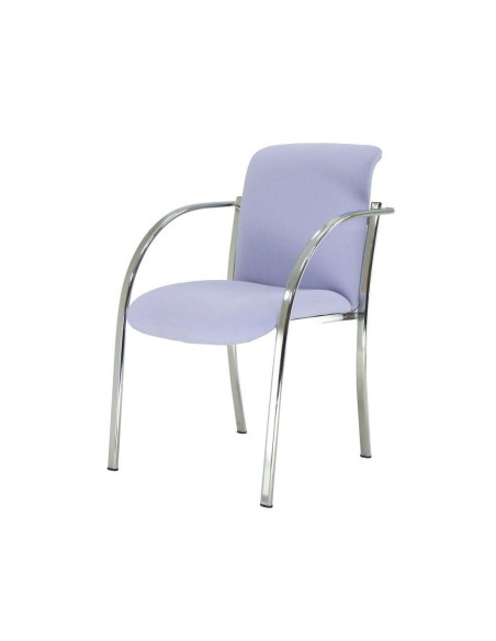 Silla oficina Gus Tubo Negro, Gris y Cromado