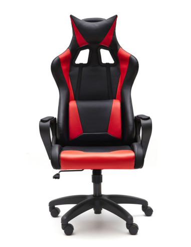 Silla Gaming ecopiel negro-rojo ARLANE
