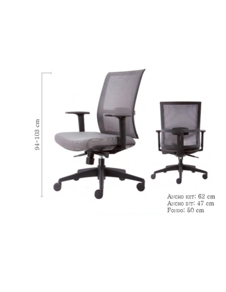 Silla de oficina respaldo malla VERONA
