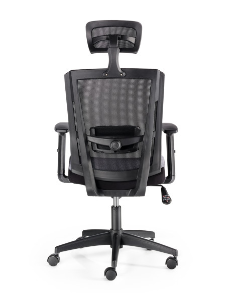 Silla giratoria respaldo alto, cabecero regulable  SOFIA