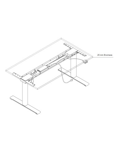 Mesa reunión elevable serie Level 200...