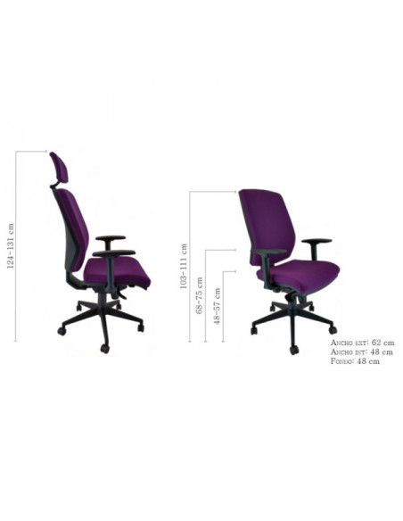 Silla oficina Cronos Cabezal