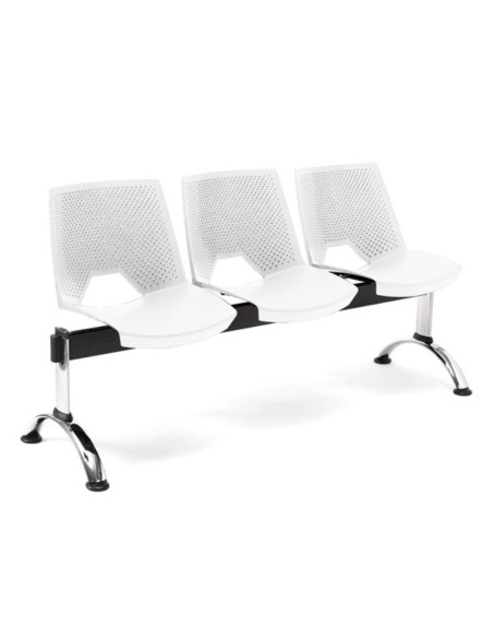 Bancada carcasa monoblock polipropileno, respaldo perforado BANCADASTRIKE-3