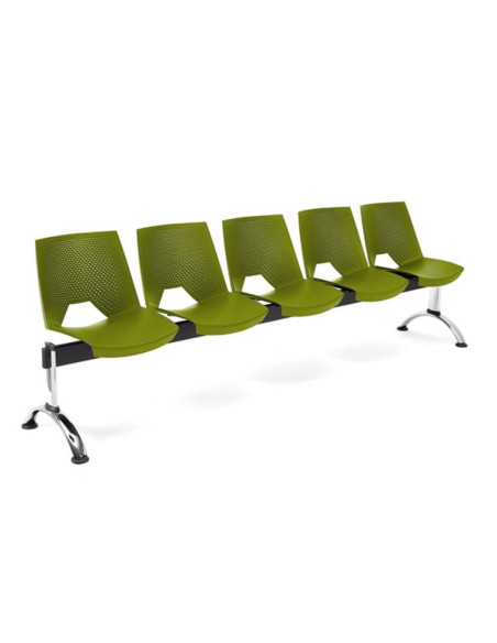 Bancada carcasa monoblock polipropileno, respaldo perforado BANCADASTRIKE-5