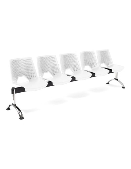 Bancada carcasa monoblock polipropileno, respaldo perforado BANCADASTRIKE-5