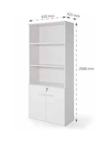 Armario alto, con  puertas bajas, Exprés