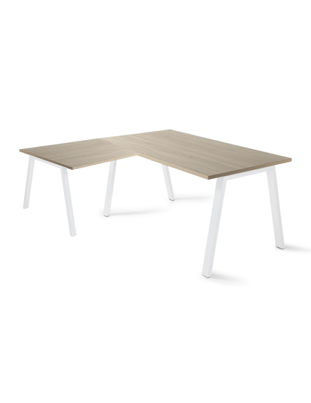 Mesa con ala, estructura metálica, Atrio