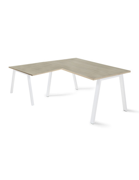 Mesa con ala, estructura metálica, Atrio