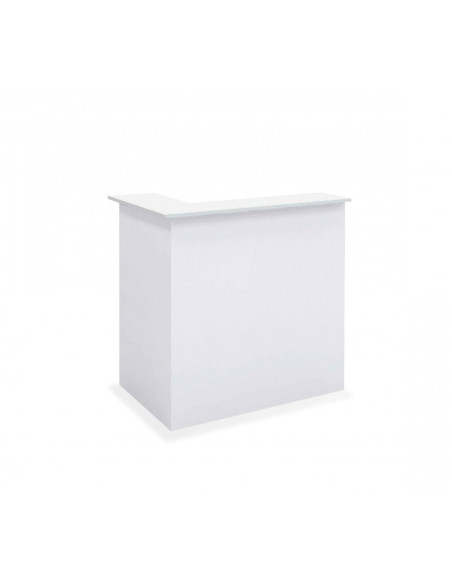 Mostrador forma de L, blanco, LATERAL DERECHO.
