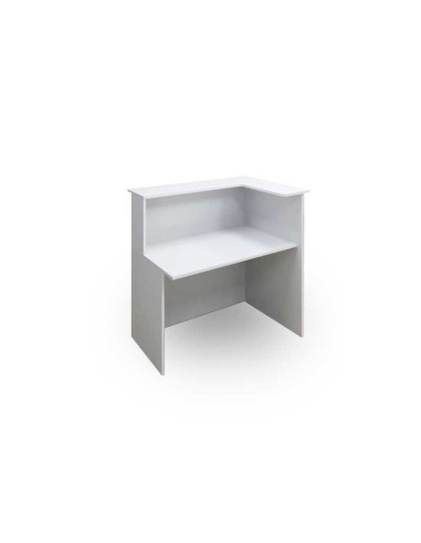 Mostrador forma de L, blanco, LATERAL...