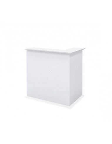 Mostrador forma de L, blanco, LATERAL...