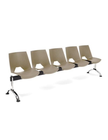 Bancada carcasa monoblock polipropileno, respaldo perforado BANCADASTRIKE-5