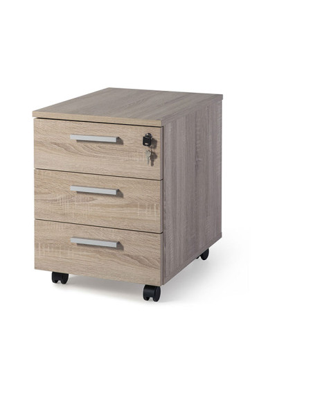 Cajonera rodante 3 cajones melamina, Exprés