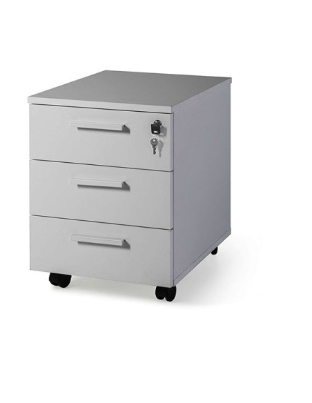 Cajonera rodante 3 cajones melamina