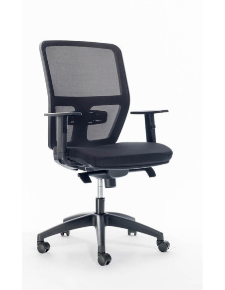 Silla giratoria, respaldo de malla, HIMILCE