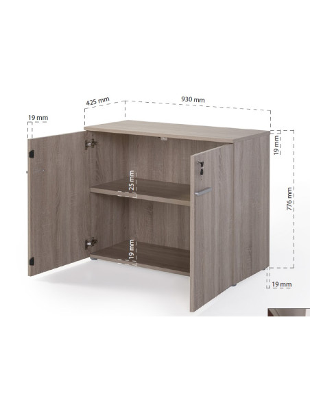 Armario bajo, con  puertas