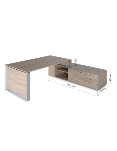 Mesa con credencia, Omega