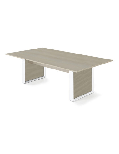 Mesa rectangular de reunión serie Omega