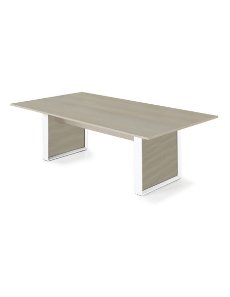 Mesa rectangular de reunión serie Omega
