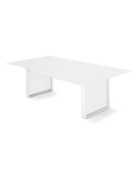Mesa rectangular de reunión serie Omega