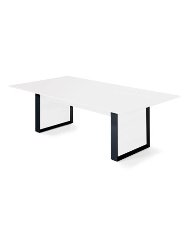 Mesa rectangular de reunión serie Omega