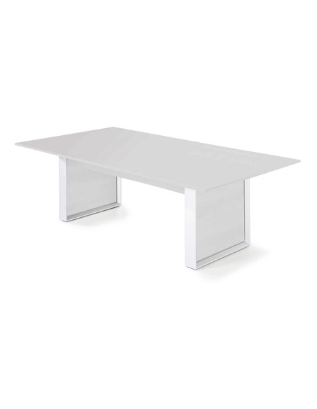 Mesa rectangular de reunión serie Omega