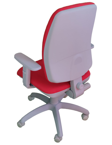 Silla de oficina, tapizada textil PARIGI