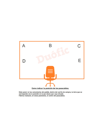Pasacable sobremesa 240