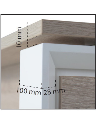 Mesa oficina, fondo 90 cm, Omega, Exprés