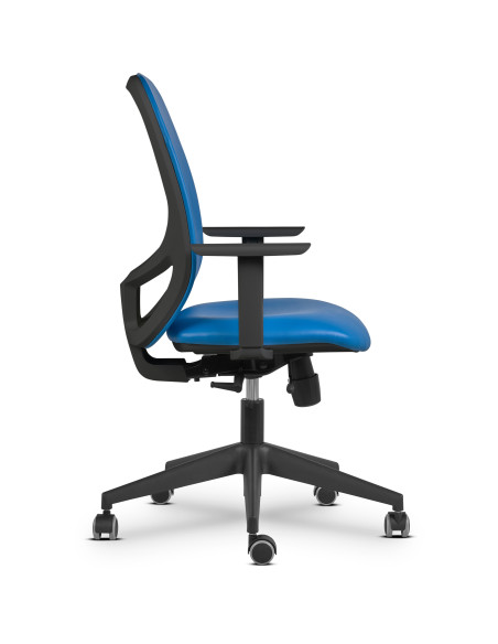 Silla oficina tapizada polipiel, IVY 3-4