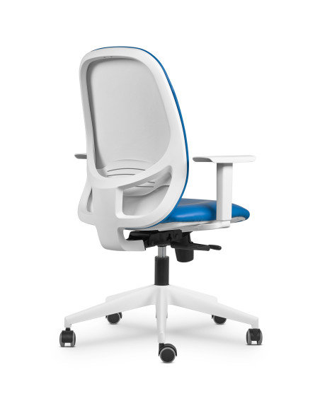 Silla oficina tapizada polipiel, IVY 3-4