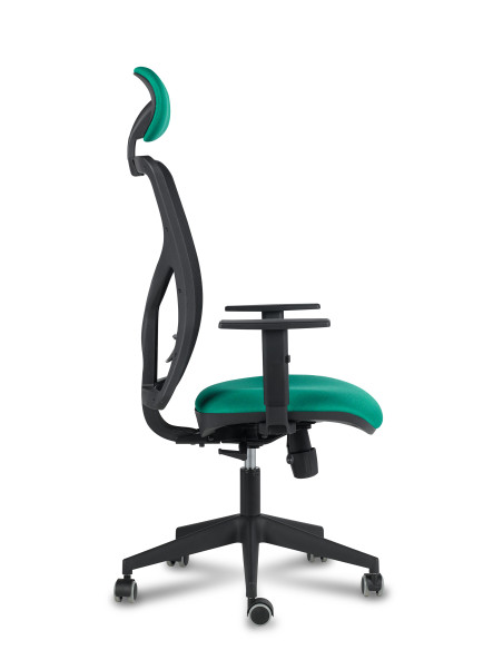 Silla oficina respaldo malla, cabezal, CAMI 1