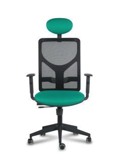 Silla oficina respaldo malla, cabezal, CAMI 1