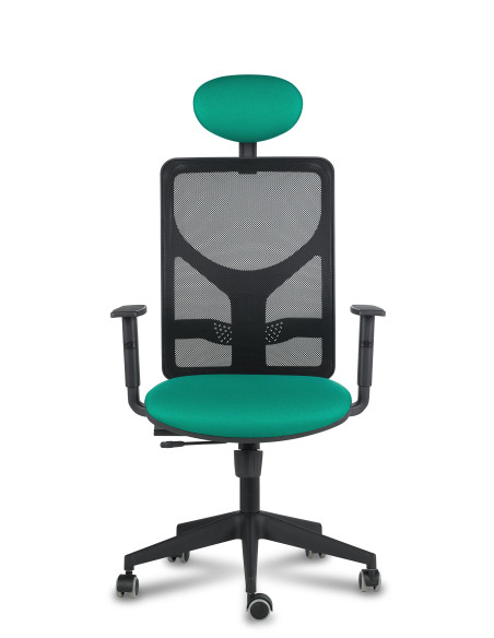 Silla oficina respaldo malla, cabezal, CAMI 1